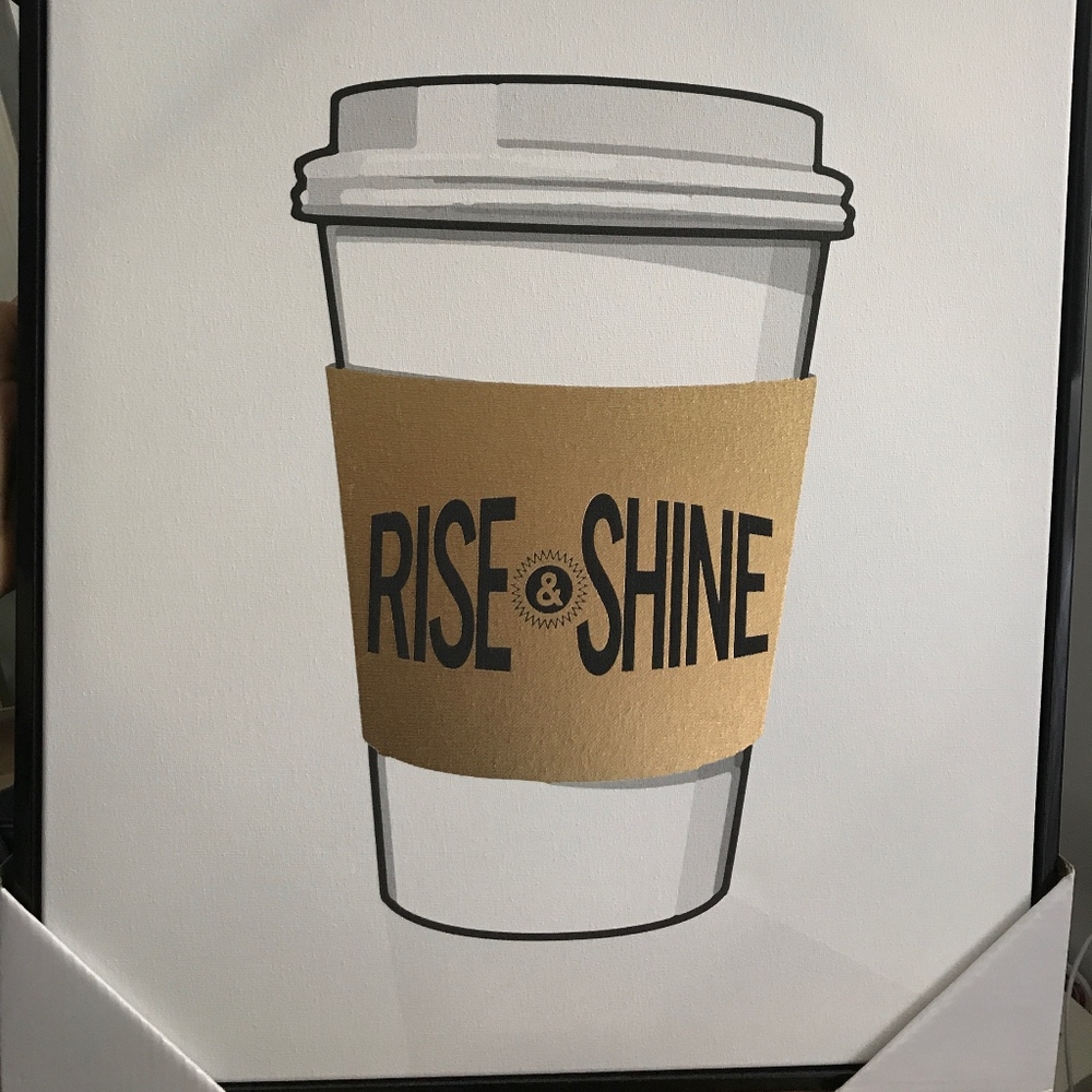 Rise & shine canvas poster